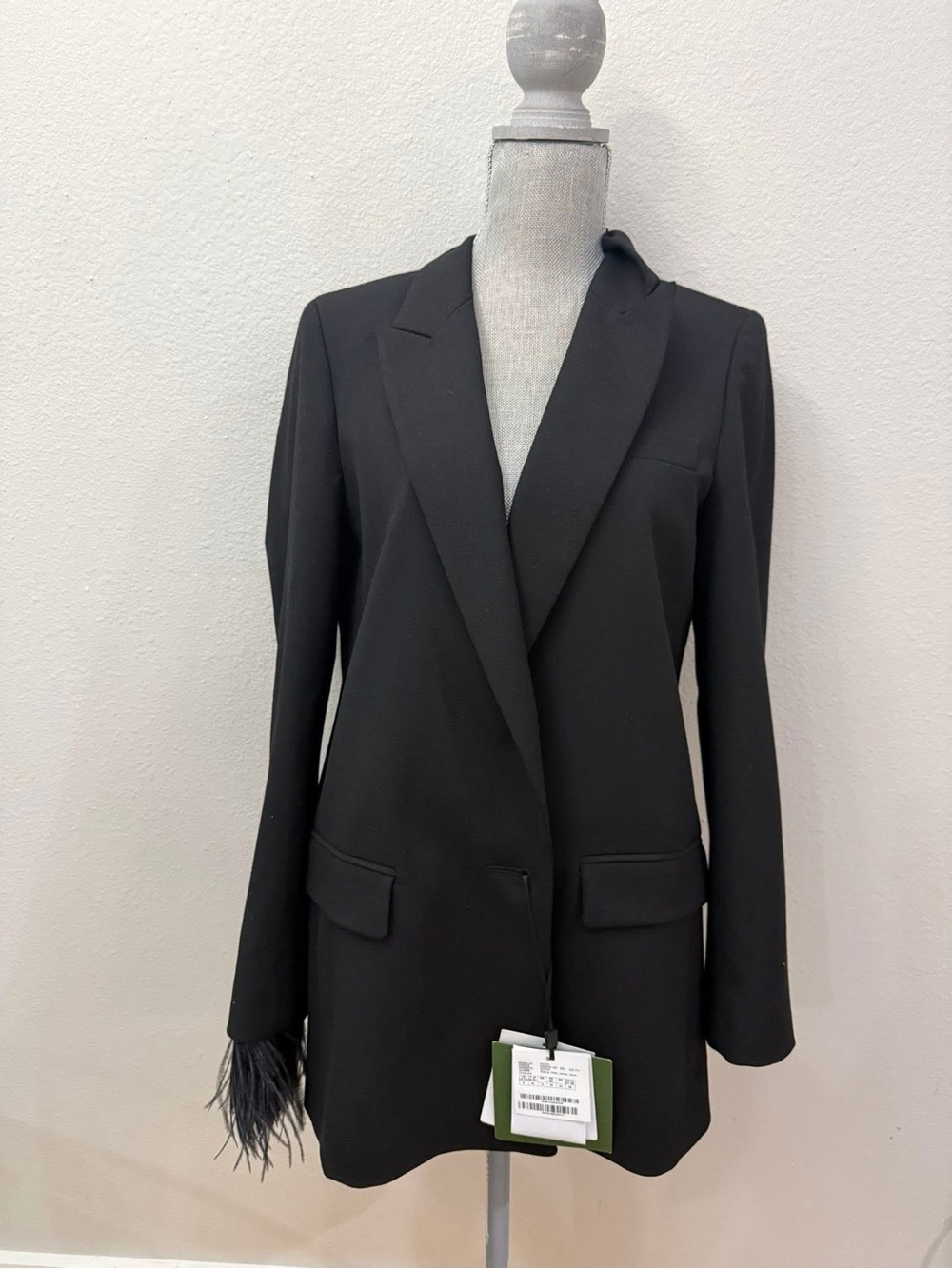 Marella NWT Mogol Jacket Black $565 sz 8